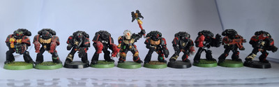 OOP Warhammer 40k 2nd edn Metal Blood Angels Space Marine Death Company X10 1993