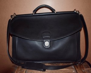coach leather briefcase