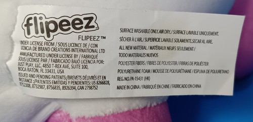 Peluche Flipeez Unicornio Squeeze Me Peluche Lindo 8" Alimentado por Aire - Imagen 5 de 5