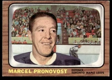 SOLID VG+ MARCEL PRONOVOST HOF 1966 TOPPS #20 UNCREASED HOCKEY NHL *TPHLC-6168