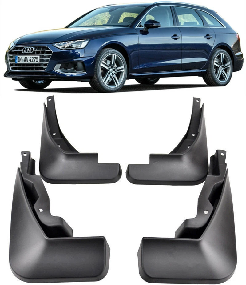 Genuine OE Set Splash Guards Mud Flaps For 2016 2019 Audi A4 B9 Estate Avant