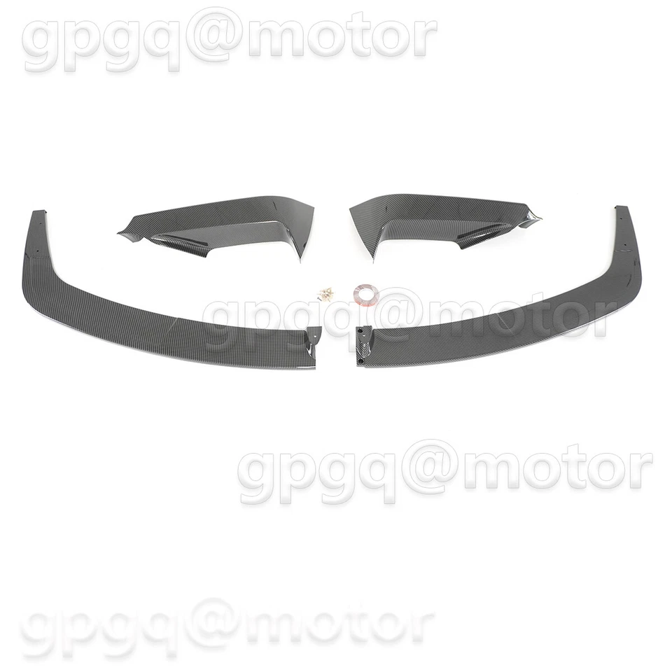 Labio divisor parachoques delantero aspecto carbono para BMW Serie 6 F06 F12 F13 M Sport 12-18 Foto 3 de 4