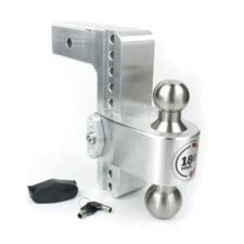 Weigh Safe LTB10-2.5 180° Adjustable 10" Drop Hitch Ball 2.5" Shaft & Key Lock