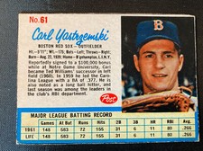 1962 Post #61 Carl Yastrzemski HOF Yaz  Boston Red Sox Ex-Mt