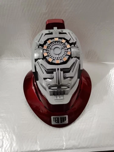 1:1 Iron Man MK5 Helmet Base Stand w/ LED 5.2 Bluetooth Speaker Breathing Light - Picture 11 of 13