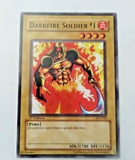 YuGiOh  Darkfire Soldier #1 Starter Deck Joey SDJ-010 1st Edition - Uncirculated
