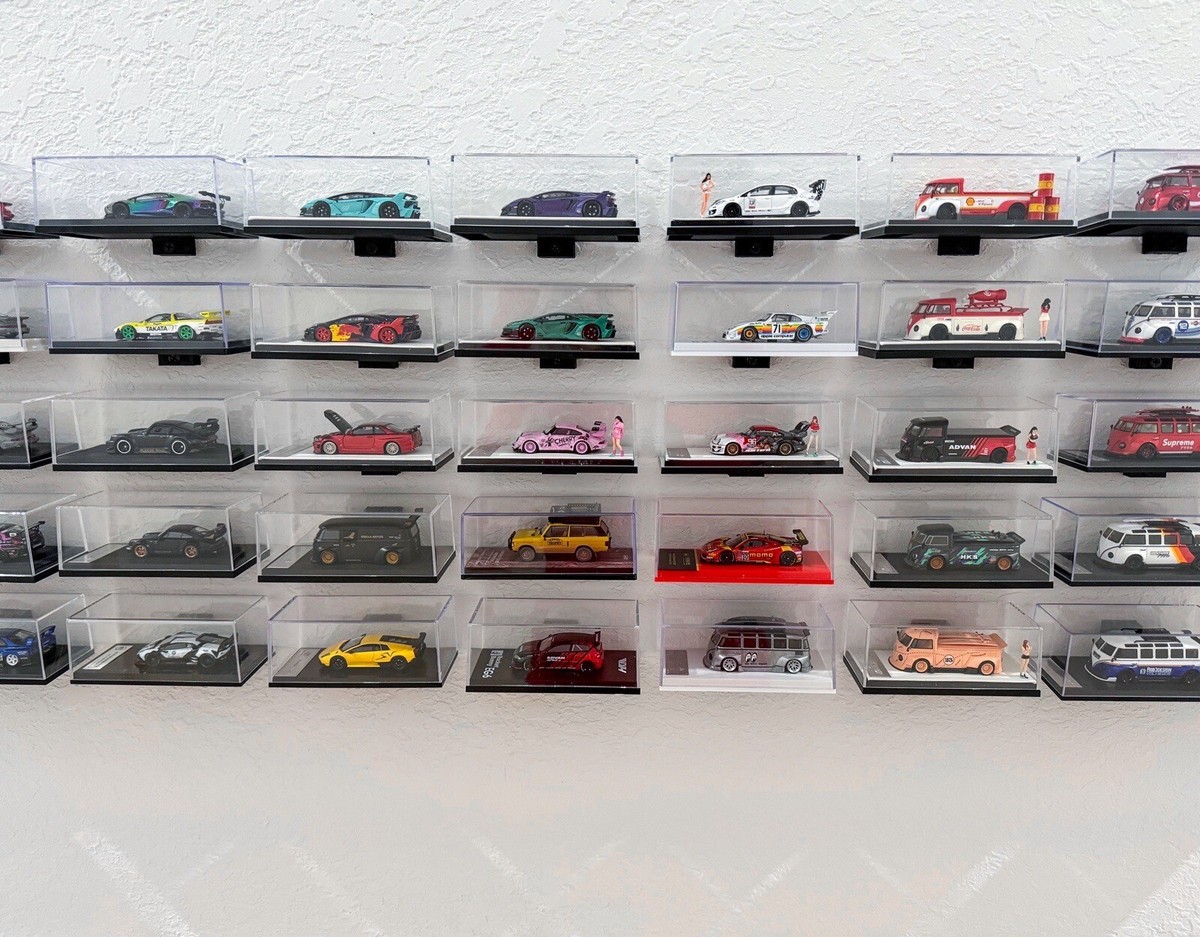 Hot Wheels RLC Shelf - 5 PACK WHITE - Perfect For Acrylic Cases