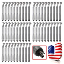 1-50 USA NSK Style Dental High Speed Push Button Turbine Handpiece 4 Hole SEASKY