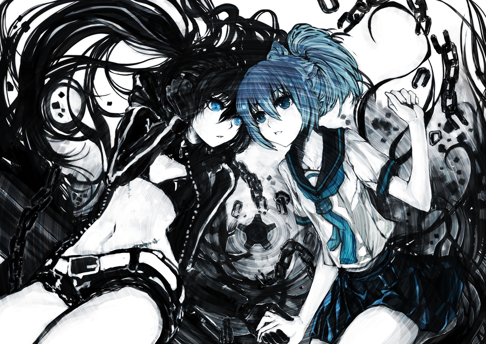 Anime vocaloid black rock shooter hatsune miku belly Playmat Gaming Mat Desk