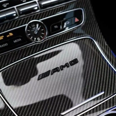 Mercedes AMG Emblem für Mittelkonsole Armaturenbrett Innenausstattung aufkleber - Bild 1 von 4