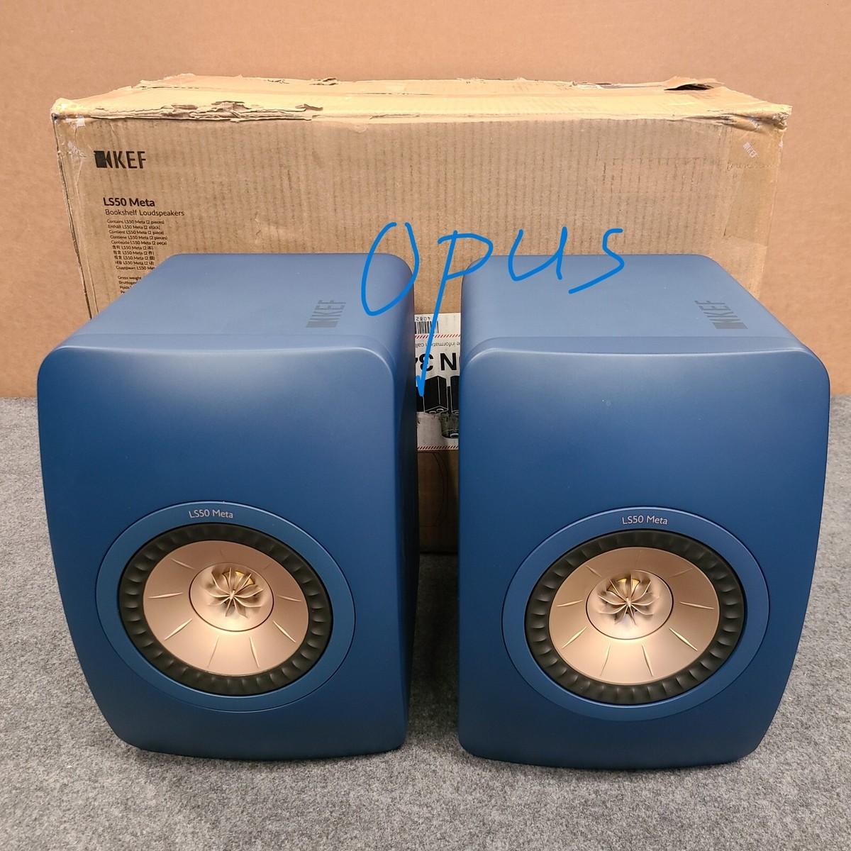 KEF LS50 META Bookshelf Speakers (Pair) Royal Blue (Used) #1135 | eBay