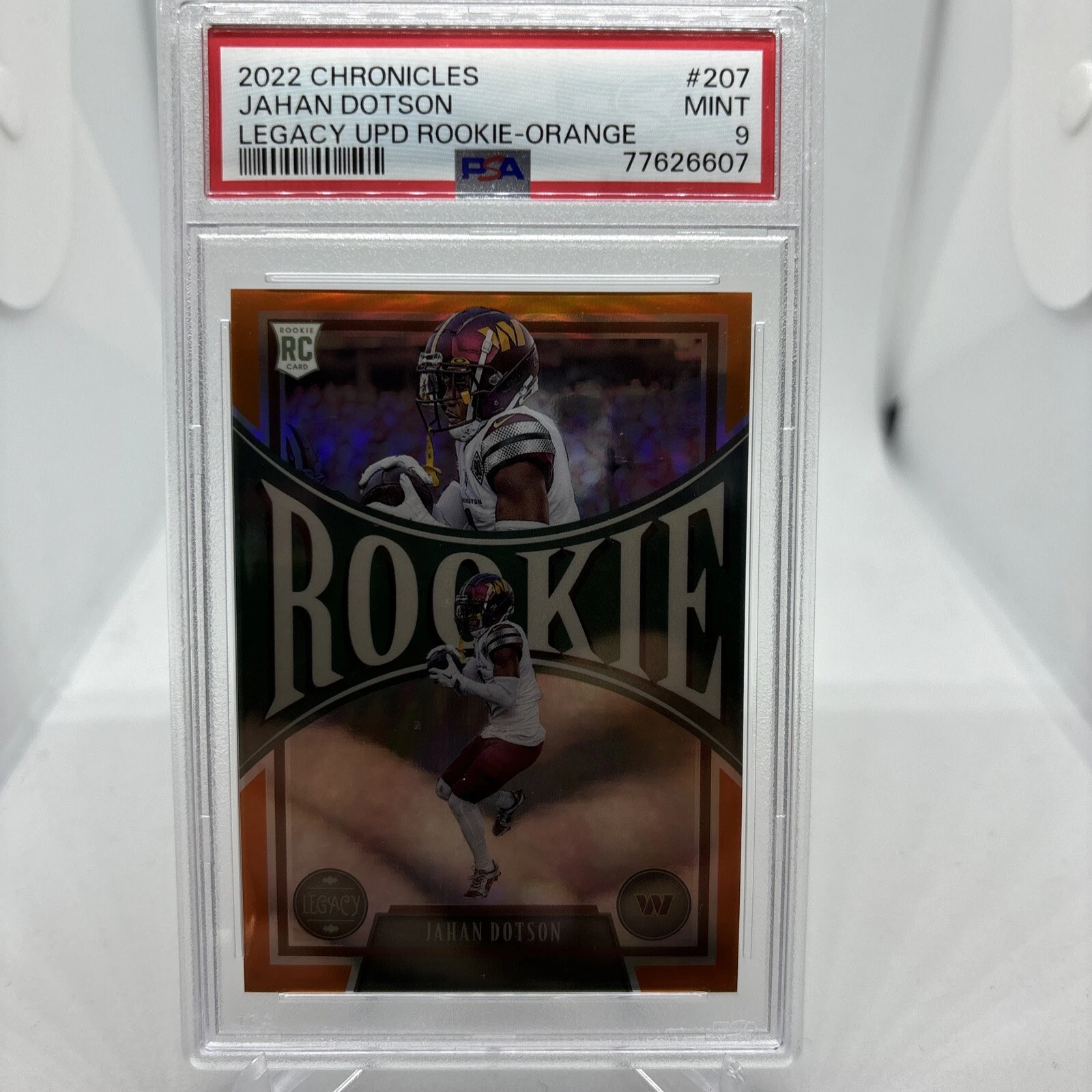 Jahan Dotson Panini Chronicles Legacy Update Rookies #207 Orange