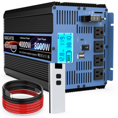 Convertitore Di Tensione 4000W 8000W 12V/24V A 230V Inverter Con - Foto 5