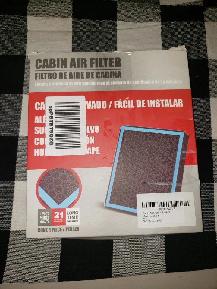 Воздушный фильтр для салона. CF11671. Совместим с Mazda CX-7 2007-2012, Jeep Wagoneer - Изображение 2 из 4