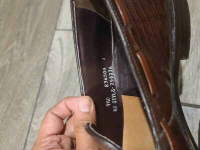 Vtg Footjoy Classics Burgundy Lizard Leather Tassel Loafer  display picture 2