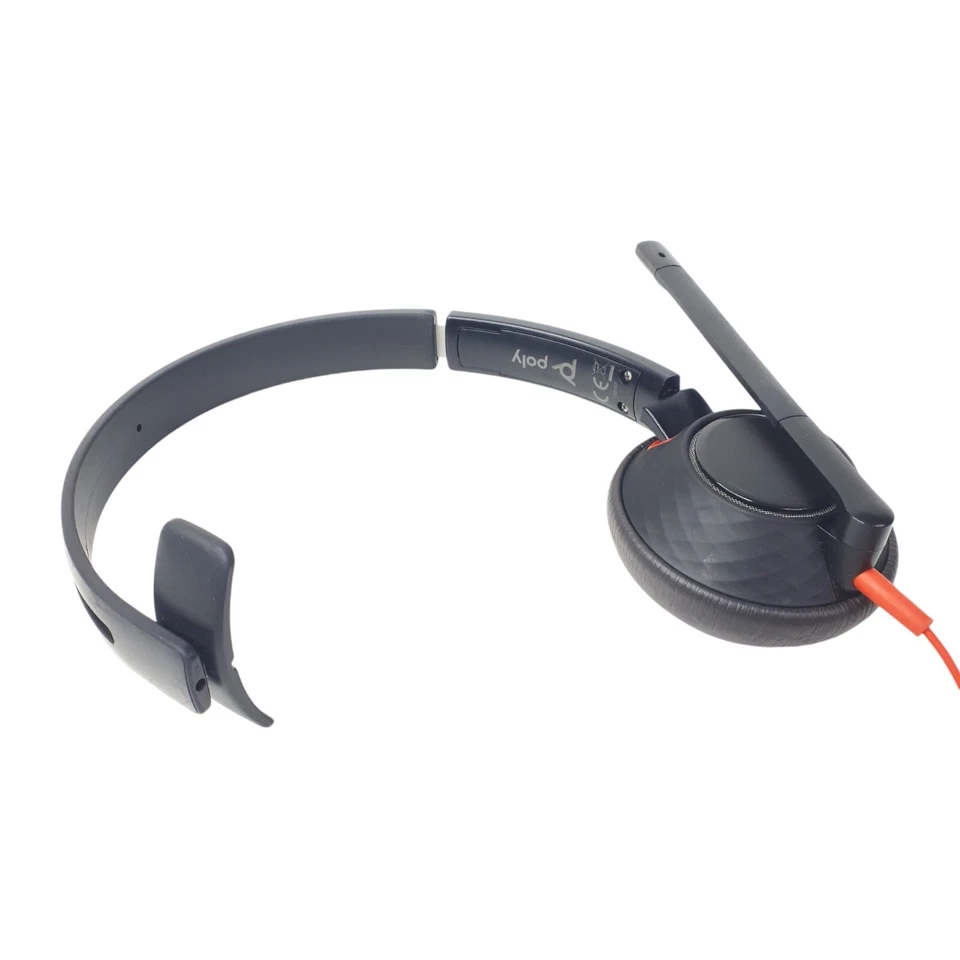 Plantronics C5210T Mono Headset W/ Detachable USB-C Adapter Lot of 10 E5114 Foto 2 de 4