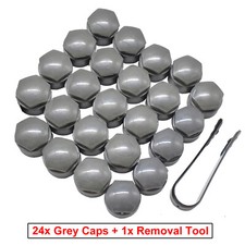 Wheel Nut Covers Fit For Audi A4a5s5 A6s6a7a8 25mm Bolt Locking Caps Grey Wheel Nut Covers Fit For Audi A4a5s5 A6s6a7a8 25mm Bolt Locking Caps Grey