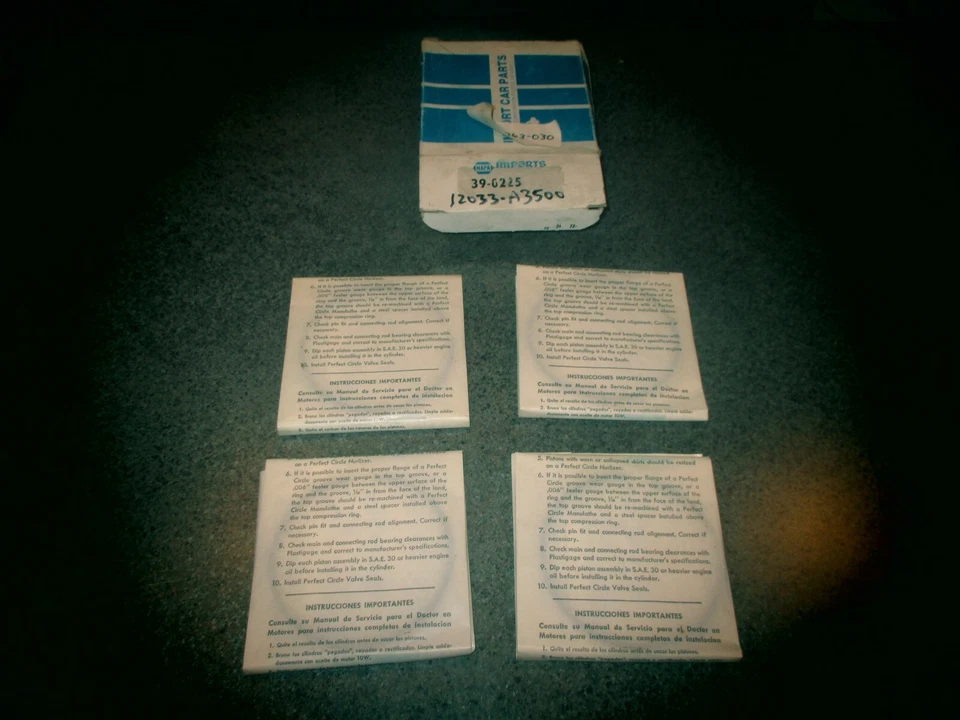 Datsun#12033-A3500.75'67-73 PL510,521,620 L16,1595cc 83mm OS.030+Piston Ring Set - Image 3 of 4