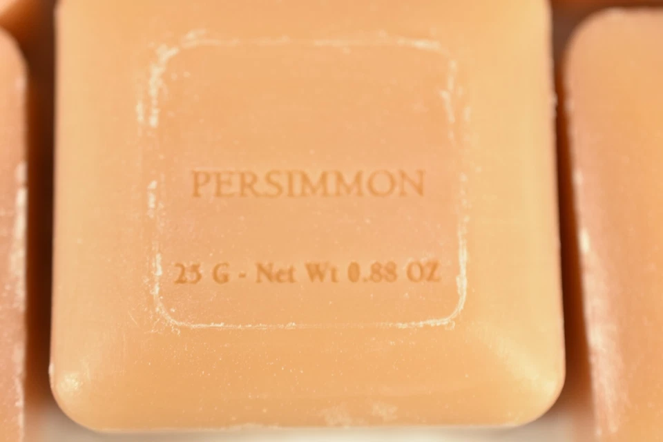 Box of 36 Pre De Provence Persimmon Quad Milled Shea Butter 25g Guest Soaps - Image 4 of 4