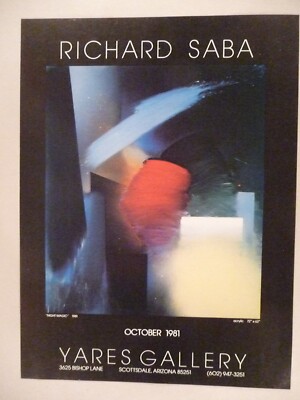 Richard Saba MAGAZINE AD - 1981