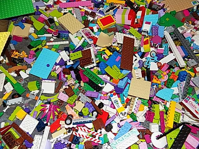Lego Toy Lot Bulk 2 Lbs Mixed Building Bricks Blocks Parts Pieces {WASHED} - Image 4 of 4