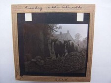 Cotswolds   Magic Lantern Slide Glass Slide - please scroll down