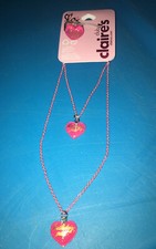 Claire s Pink Birthday Girl Necklace Bracelet Ring Jewelry Set Lot