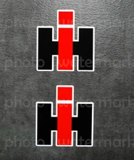 2pc IH INTERNATIONAL HARVESTER sticker decal Tractor Truck Farm Window Pick Size