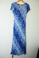 Karin Stevens Maxi Dress 8 Vintage Blue Floral Fairy
