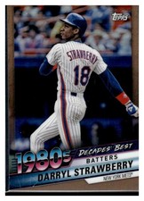 2020 Topps #DBC-45 Darryl Strawberry Decades' Best Chrome Gold / 50