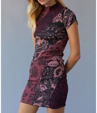 Urban Outfitters Y2K Patchwork Floral Country Festival Mini Dress Size M 