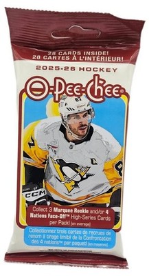 2025-26 O-Pee-Chee Hockey 28 Card Jumbo Value Pack - Sealed Fat Pack