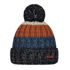 Mens Barts Wilhelm Bobble Knit Beanie Ski Hat Copper