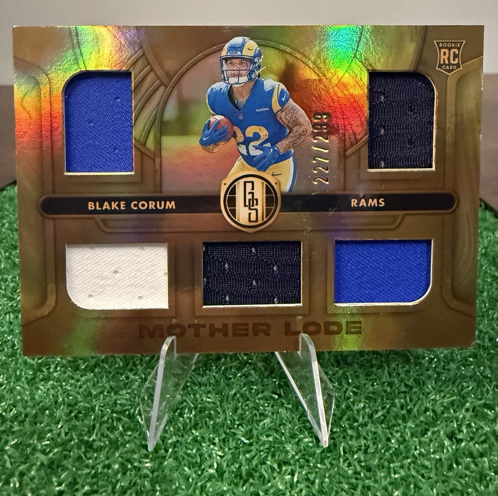 Blake Corum Panini Gold Standard Mother Lode Memorabilia #MLBCM White Gold