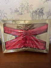 Vintage Set Of 5 Hot Pink Satin Padded Clothes Hangers New Sealed Package Luxury