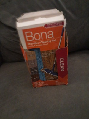 BONA Mop Microfiber Deep Cleaning Pad for Hardwood & Hard Surface Floors 1-Pack