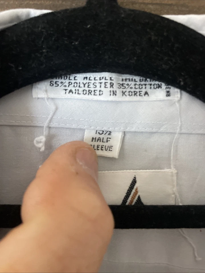 Ketch Men's Vintage Dress Shirt Half Sleeve Single Needle Tailoring Size 15.5 - Image 2 of 4