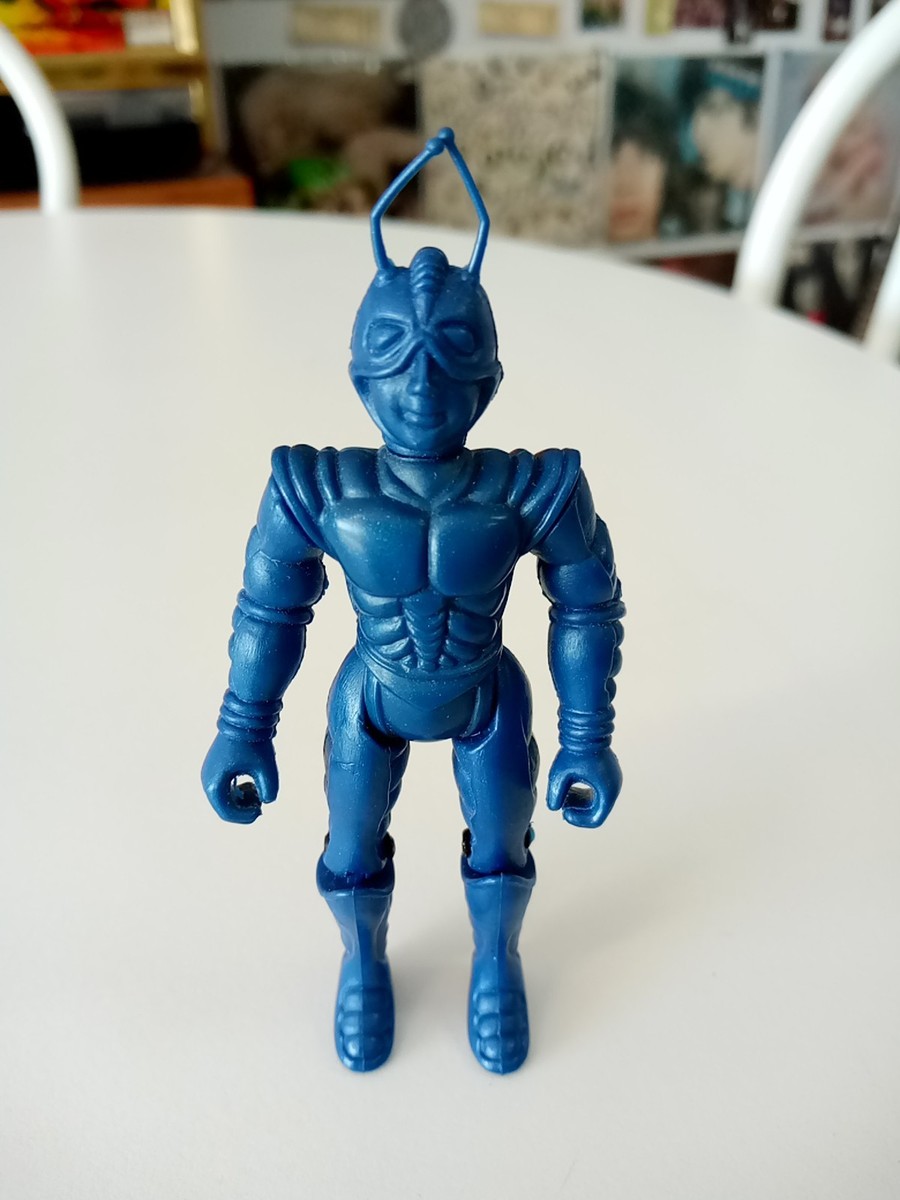 Vintage 80s Space Sentinel/Sectaurs Warrior Blue Hard Plastic