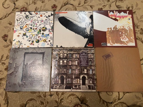Led Zeppelin Vinyl Album Lot 1,2,3,4 physical graffiti , in through out door