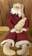 Honey and Me Santa Doll 2001~ 33 Inch~RARE~Folk Art~Primative