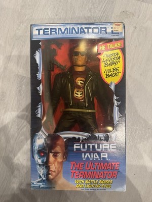 THE ULTIMATE TERMINATOR 12 Talking Figure With Light-Up Eyes 1991 K-B Toys NEW
