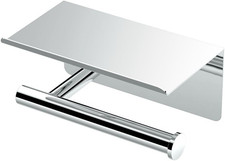 1420 Latitude II Toilet Paper Holder with Shelf, Wall Mounted Bathroom Tissue Ho