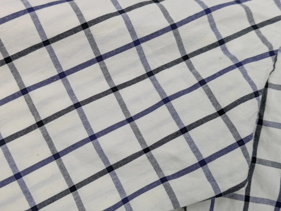 Camisa de vestir Jack Spade para hombre M abotonada ventana panel cuadros algodón azul negro Foto 2 de 4