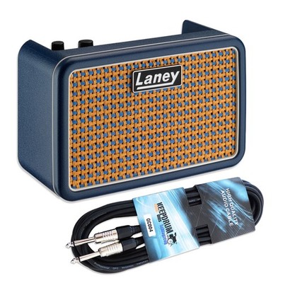 Laney Prism Mini Modeling Gitarrenverstärker Blau mit keepdrum Kabel