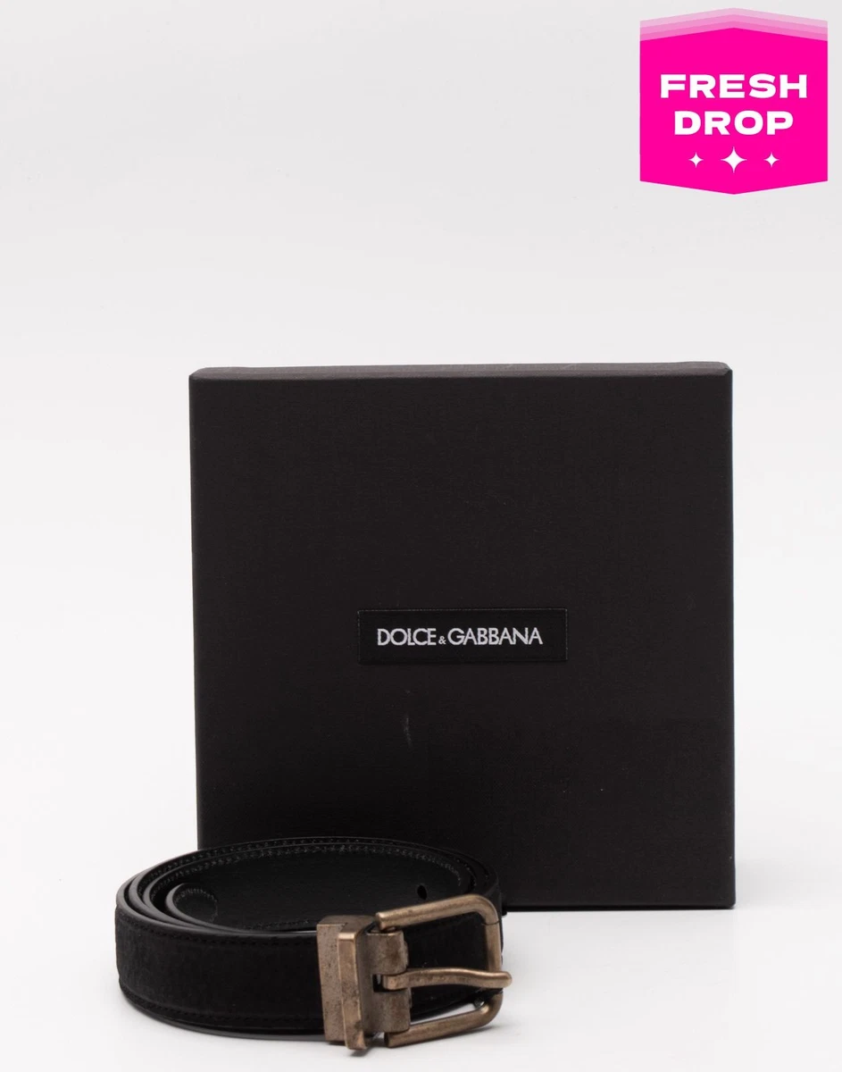 Dolce & Gabbana reversible black brown leather belt size 80 s-l400.jpg main image 2