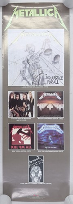 #ad Metallica “…And Justice For All” Promo Poster Long Format Master Of Puppets $69.99
