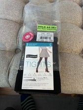 Pair - No Nonsense Tights Women Large Super Opaque Control Top Espresso  Black