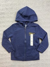 Cat & Jack Toddler Boys 4T Navy Fleece Zip Up Hoodie Sweatshirt