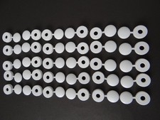 30 CACHE BLANC RIVET VIS PLAQUE D'IMMATRICULATION NEUF