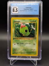 CGC 8.5 MINT Caterpie Neo Discovery 1st Edition 53/75 Pokemon Card Wotc Vintage